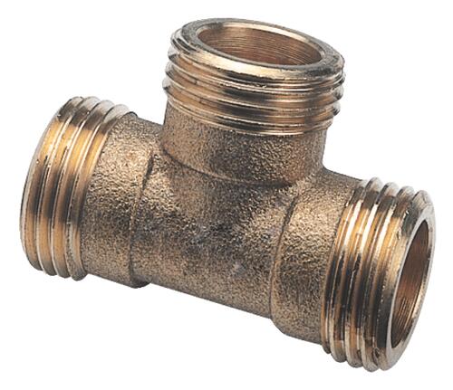 Té égal laiton à visser - mâle 3/4'' (20/27)